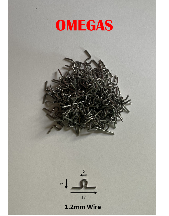 1.2mm Wire Omega Clips