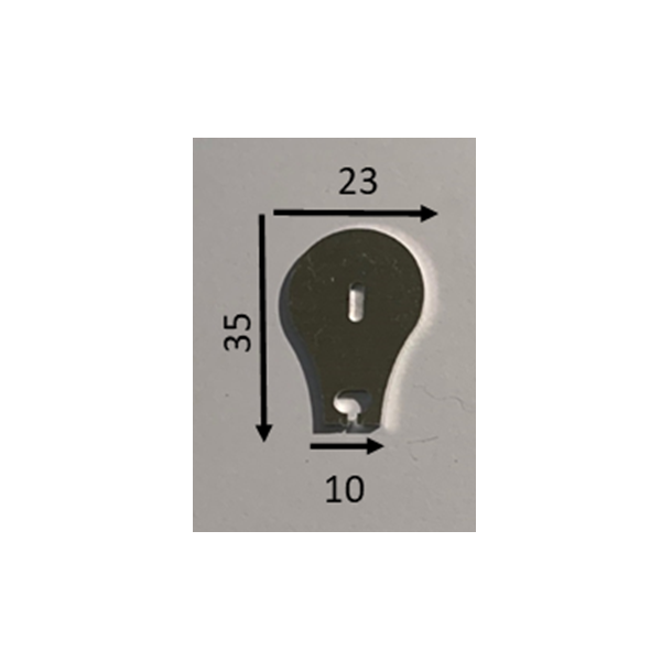 35mm Spoonbill Aluminium Bib - 1.2mm Thick