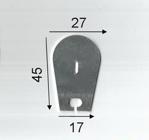 45mm Standard Aluminium Bib - 1.2mm Thick
