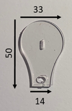 50mm Spoonbill Polycarbonate Bib - 1.5mm Thick