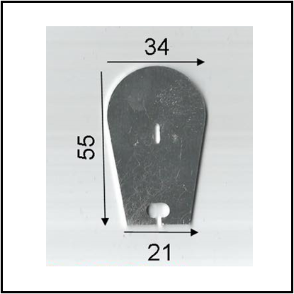55mm Standard Aluminium Bib - 1.2mm Thick