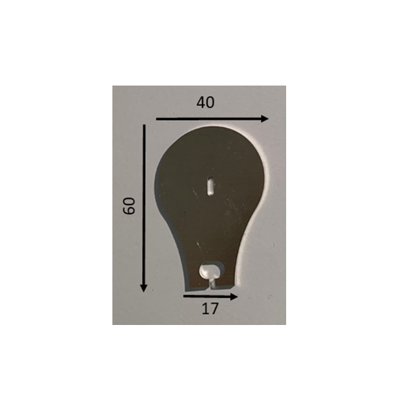 60mm Spoonbill Aluminium Bib - 1.2mm Thick