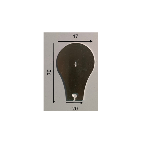 70mm Spoonbill Aluminium - 1.6mm Thick