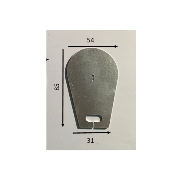 85mm Standard Aluminium Bib - 1.6mm Thick
