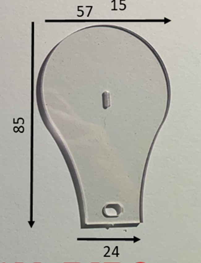 85mm Spoonbill Polycarbonate Bib - 2mm Thick