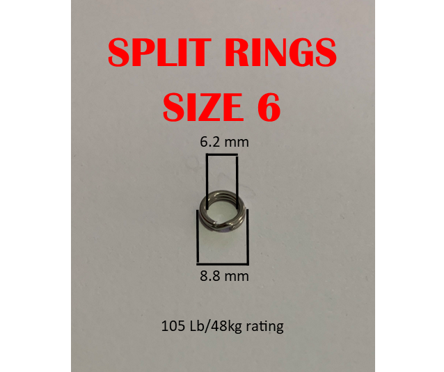 Size 6 Split Rings